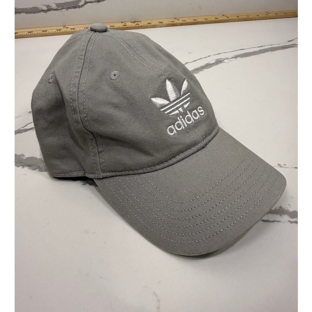 Adidas‎ Baseball Cap Adjustable One Size Grey Sport Casual Strap-Back Relaxed